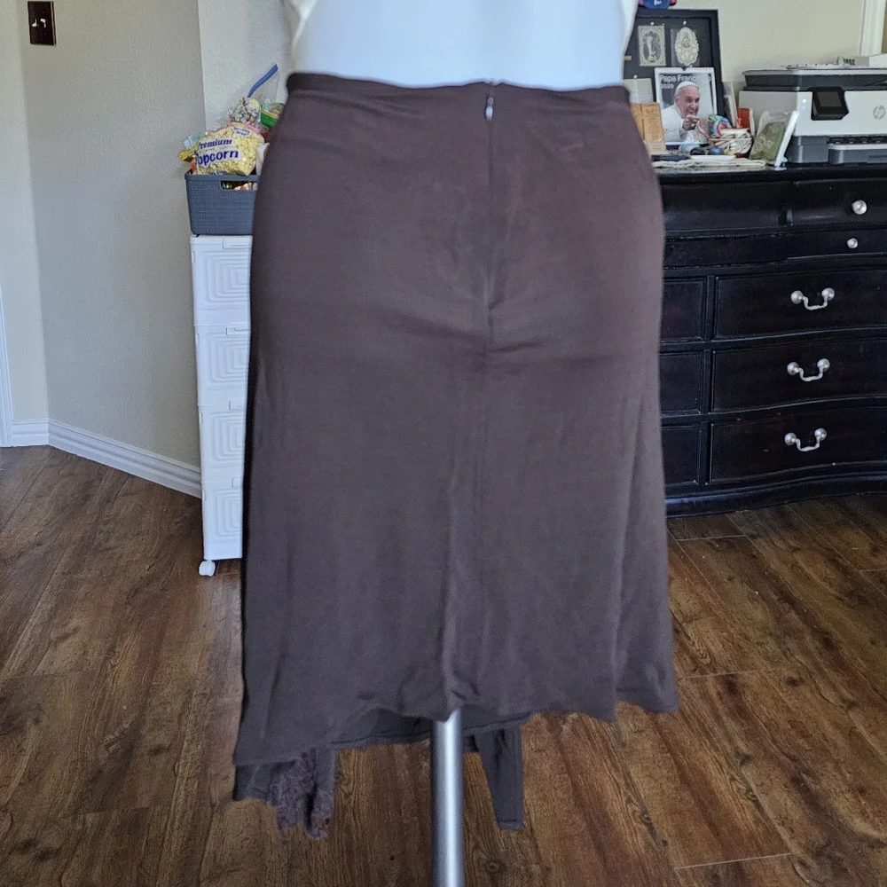 Yigal Azrouel Brown Asymmetrical Skirt